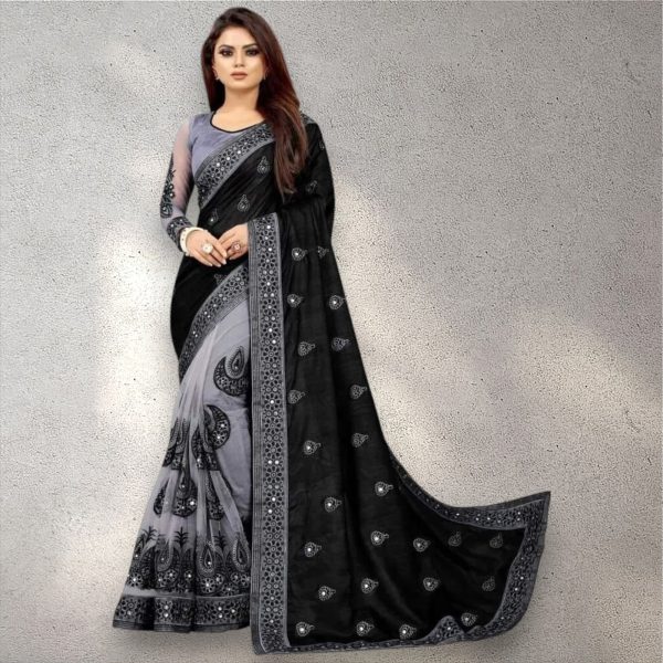 Indian Georgette Saree with Blouse Piece