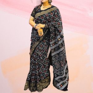Dhupian Silk Sharee with Blaus Piece